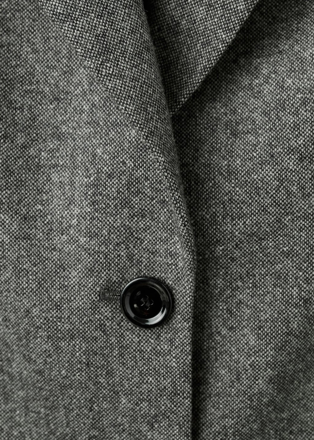 Speckled wool suit jacket