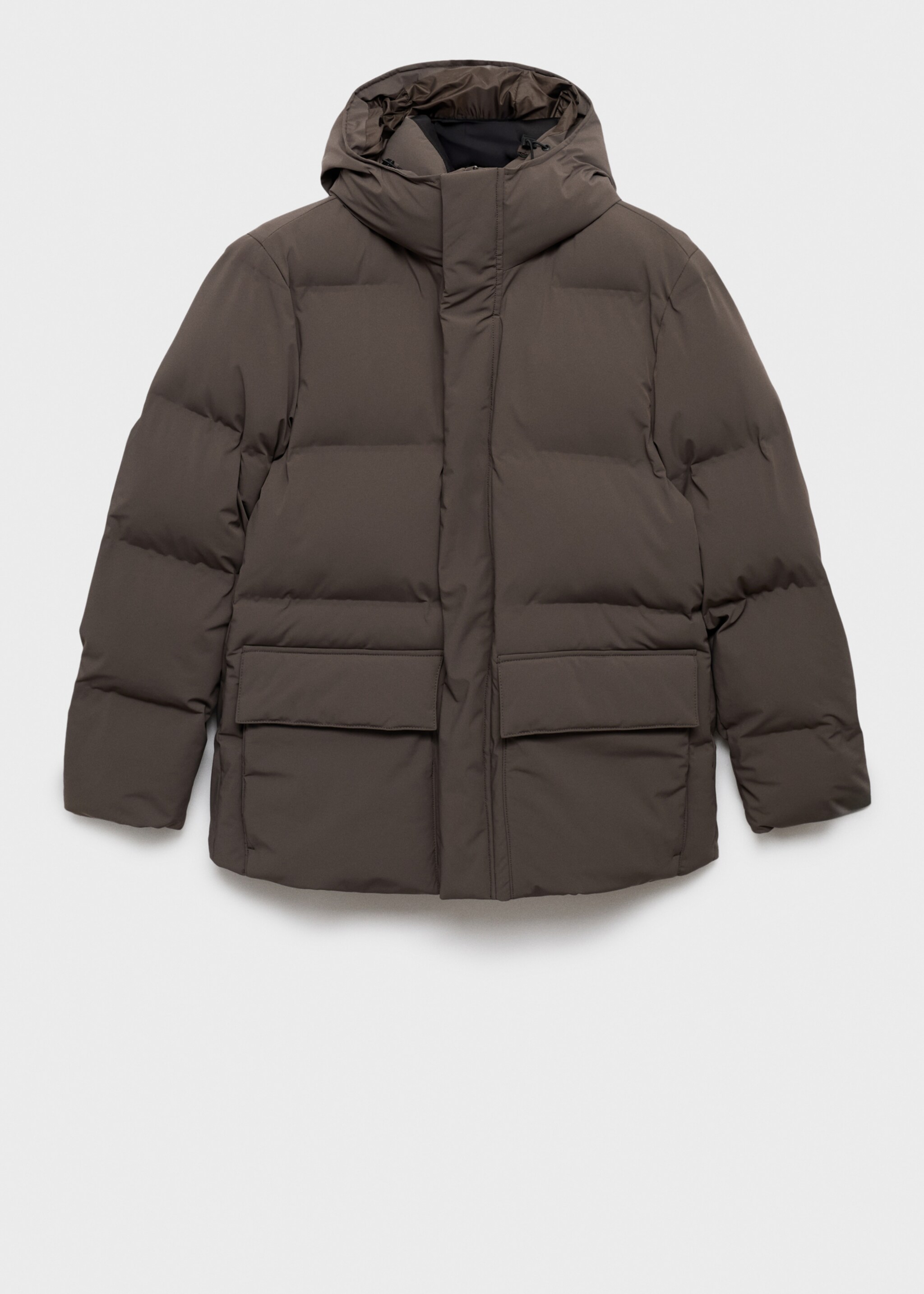 Thermoregulating waterproof padded anorak - Article without model, Medium Brown. Ref: 17058266-00.