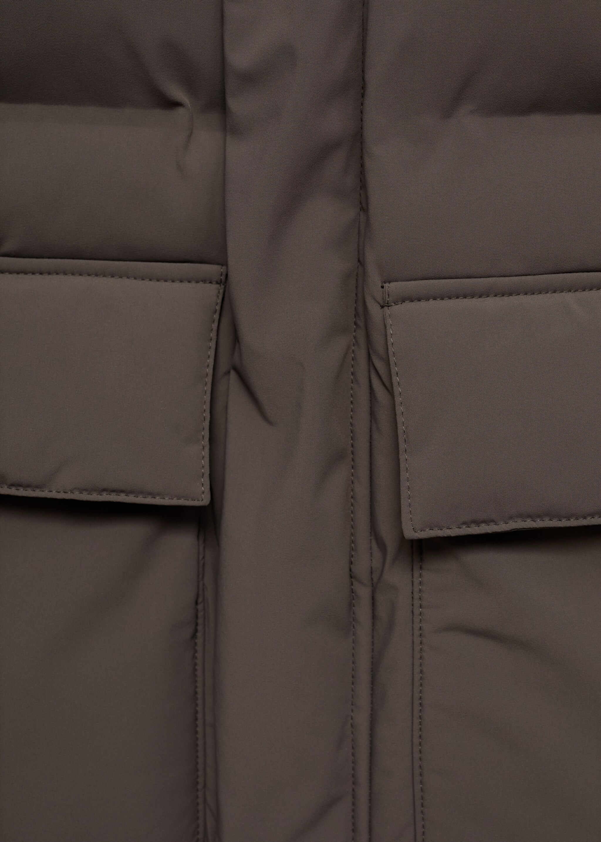 Thermoregulating waterproof padded anorak - Details of the article 0, Medium Brown. Ref: 17058266-00.