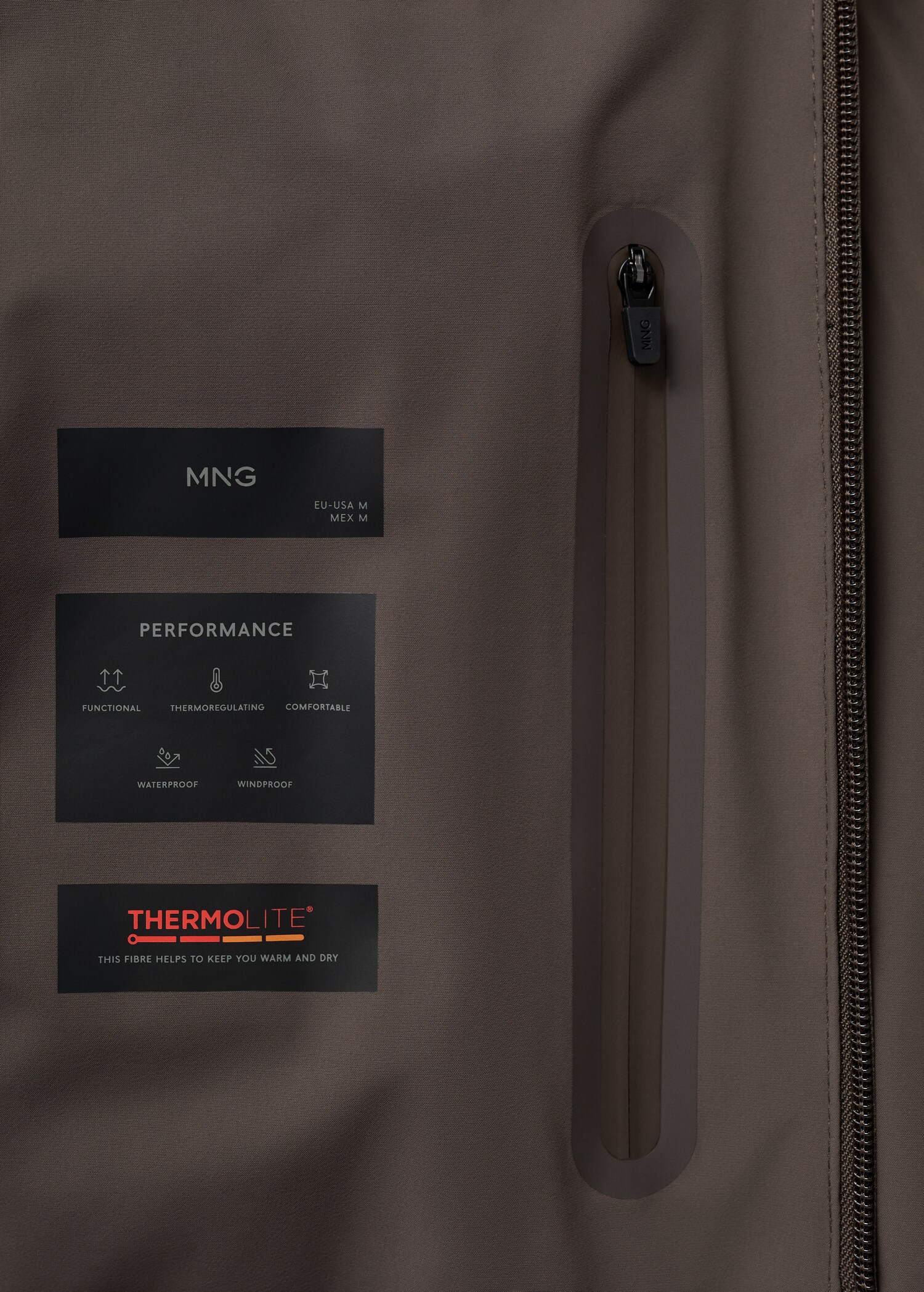 Thermoregulating waterproof padded anorak - Details of the article 8