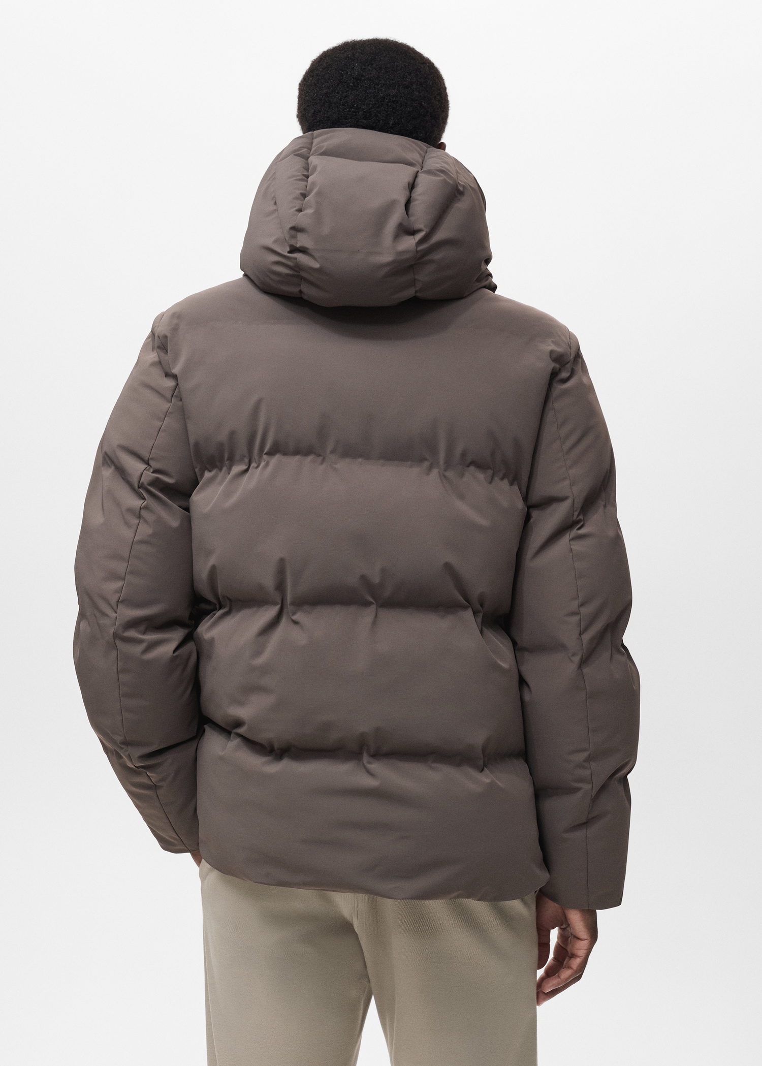 Puffer anorak waterproof quilted fabric Men MANGO Denmark