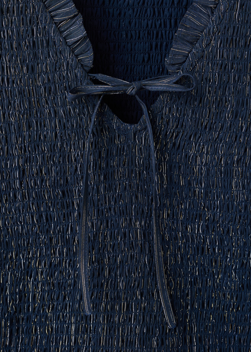 Ruched striped blouse