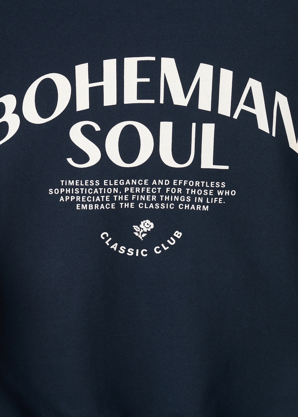 Printed embroidered sweatshirt