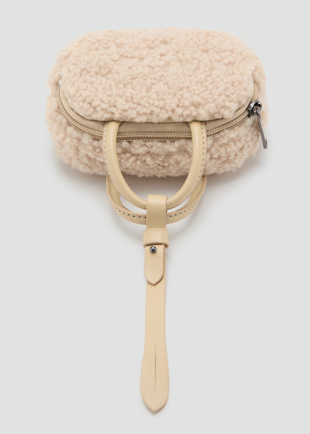 Shearling mini gadget bag