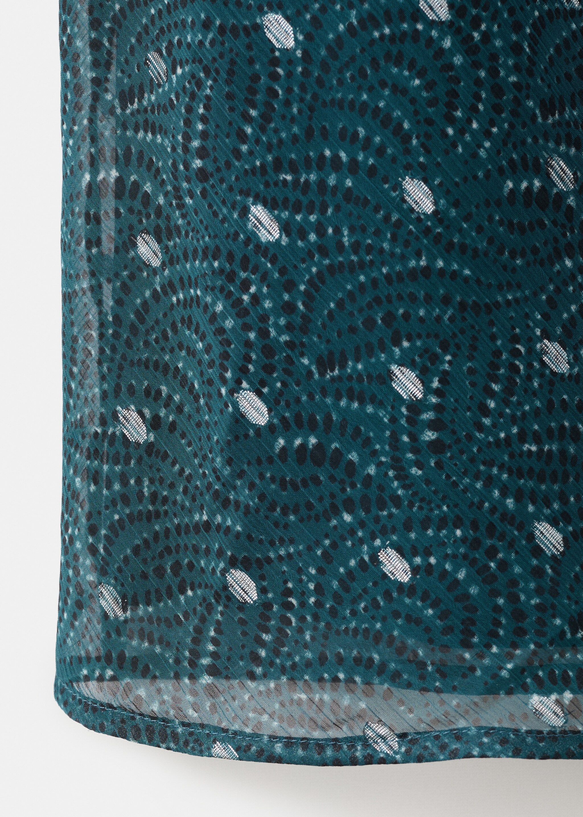 Jupe longue lurex - Détail de l'article 0, Bleu pétrole. Ref: 17058270-00.