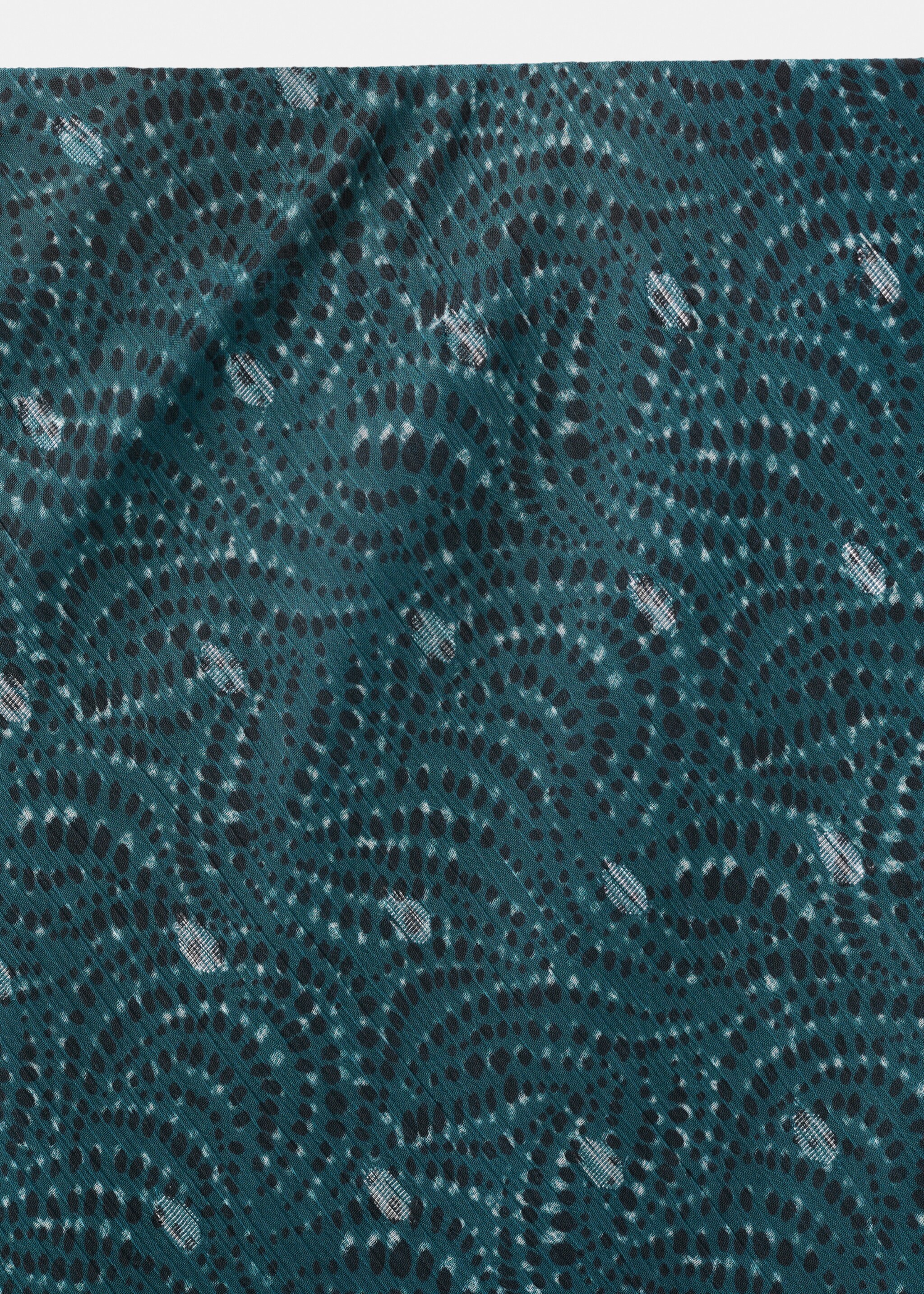 Jupe longue lurex - Détail de l'article 8, Bleu pétrole. Ref: 17058270-00.