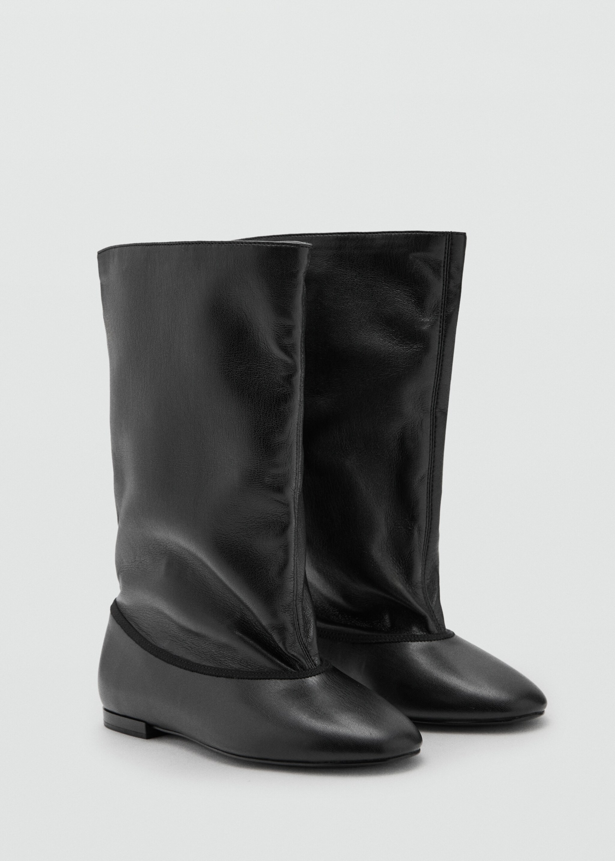 Wide-leg boots - Medium plane, Black. Ref: 17058272-00.