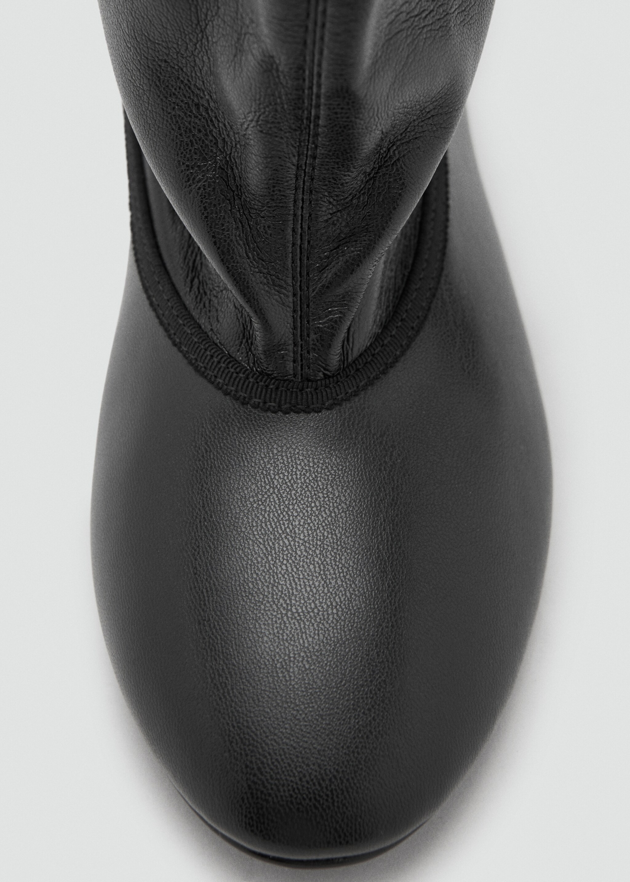 Wide-leg boots - Details of the article 2, Black. Ref: 17058272-00.
