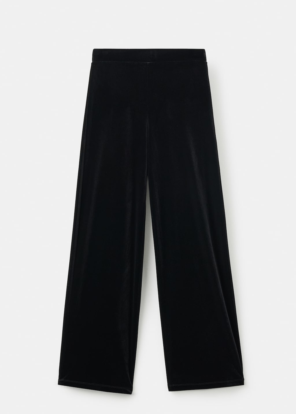 Straight velvet pants