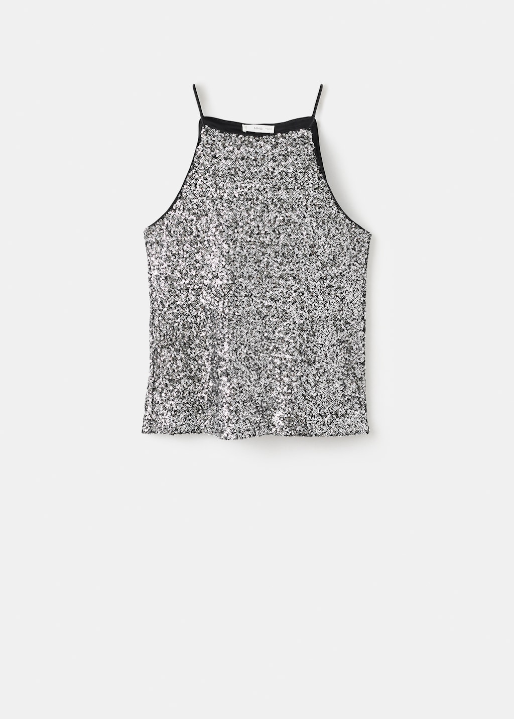 Sequined halter top