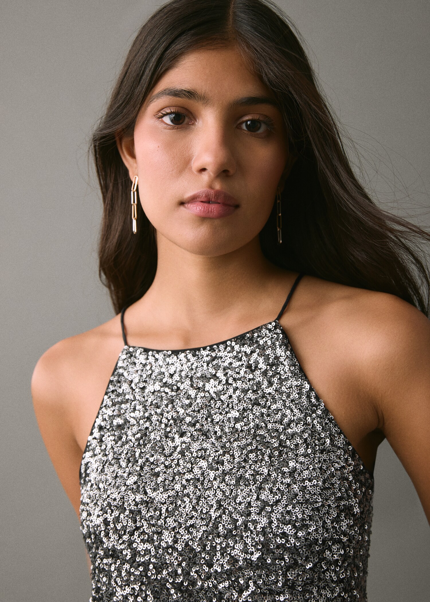 Top halter lentejuelas - Detalle del artículo 1