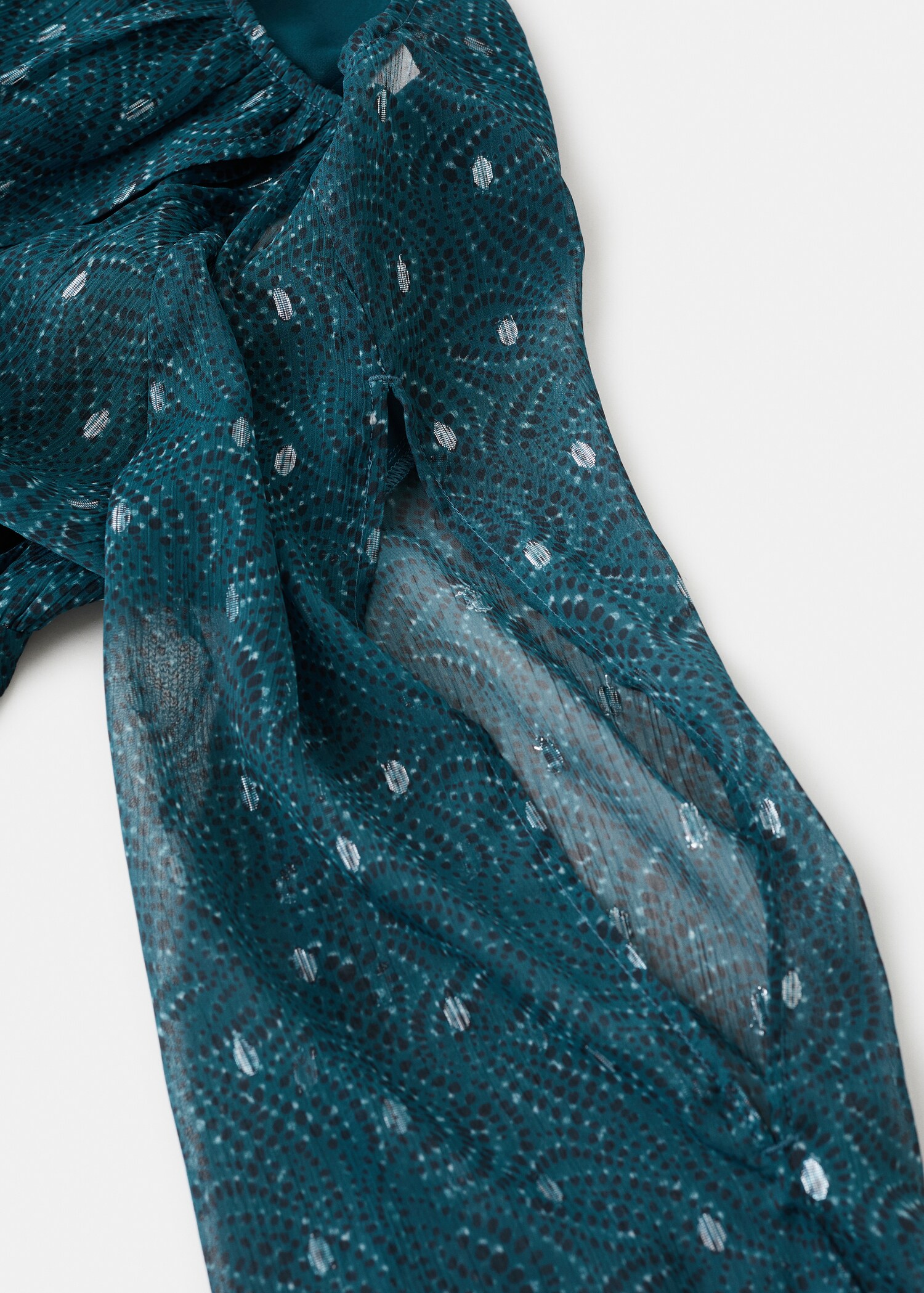 Robe imprimée cut-out lurex - Détail de l'article 0