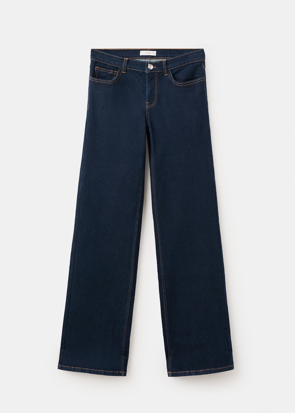 Straight jeans with turn-up