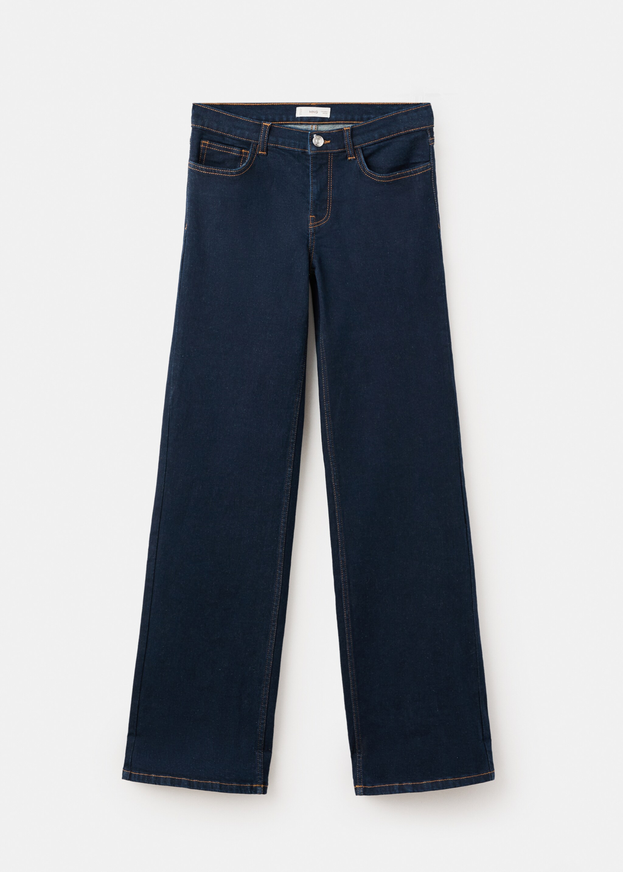 Straight jeans with turn-up - Article without model, Open Blue. Ref: 17058283-00.