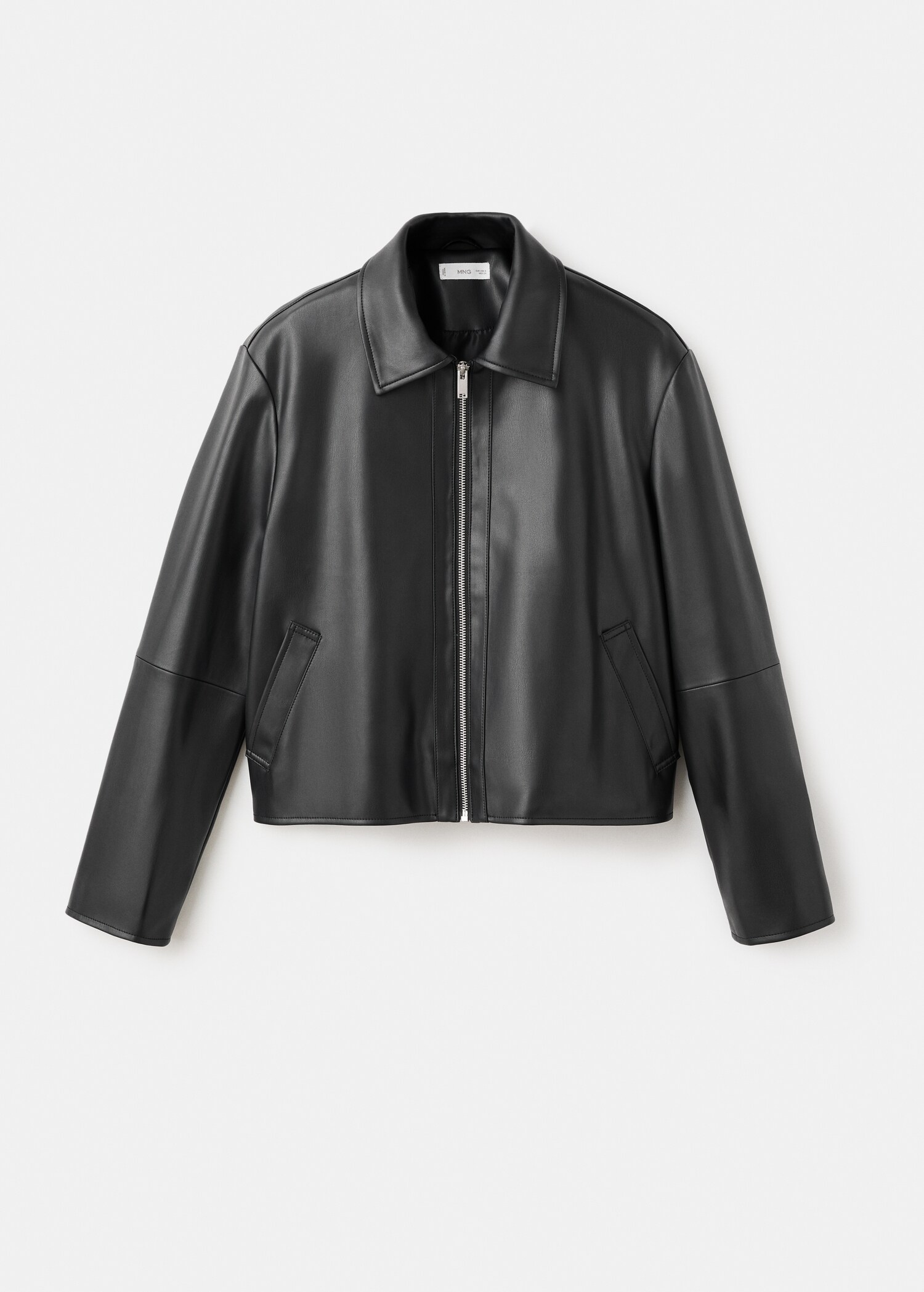 Leather-effect biker jacket - Article without model