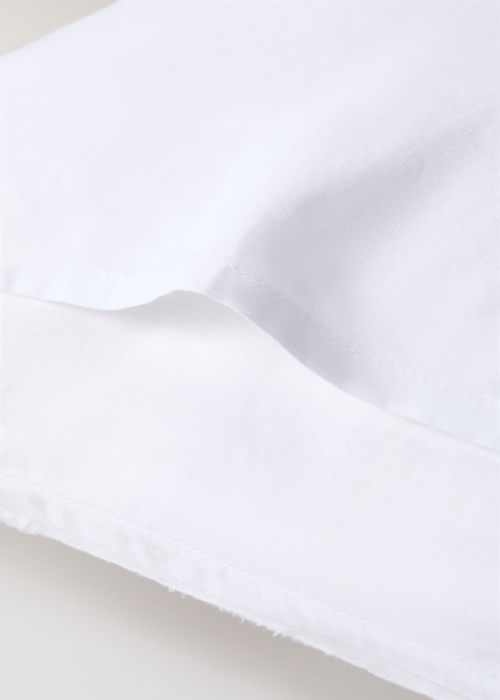 300-thread count satin cotton pillowcase with cross-stitch embroidery 23.62x23.62