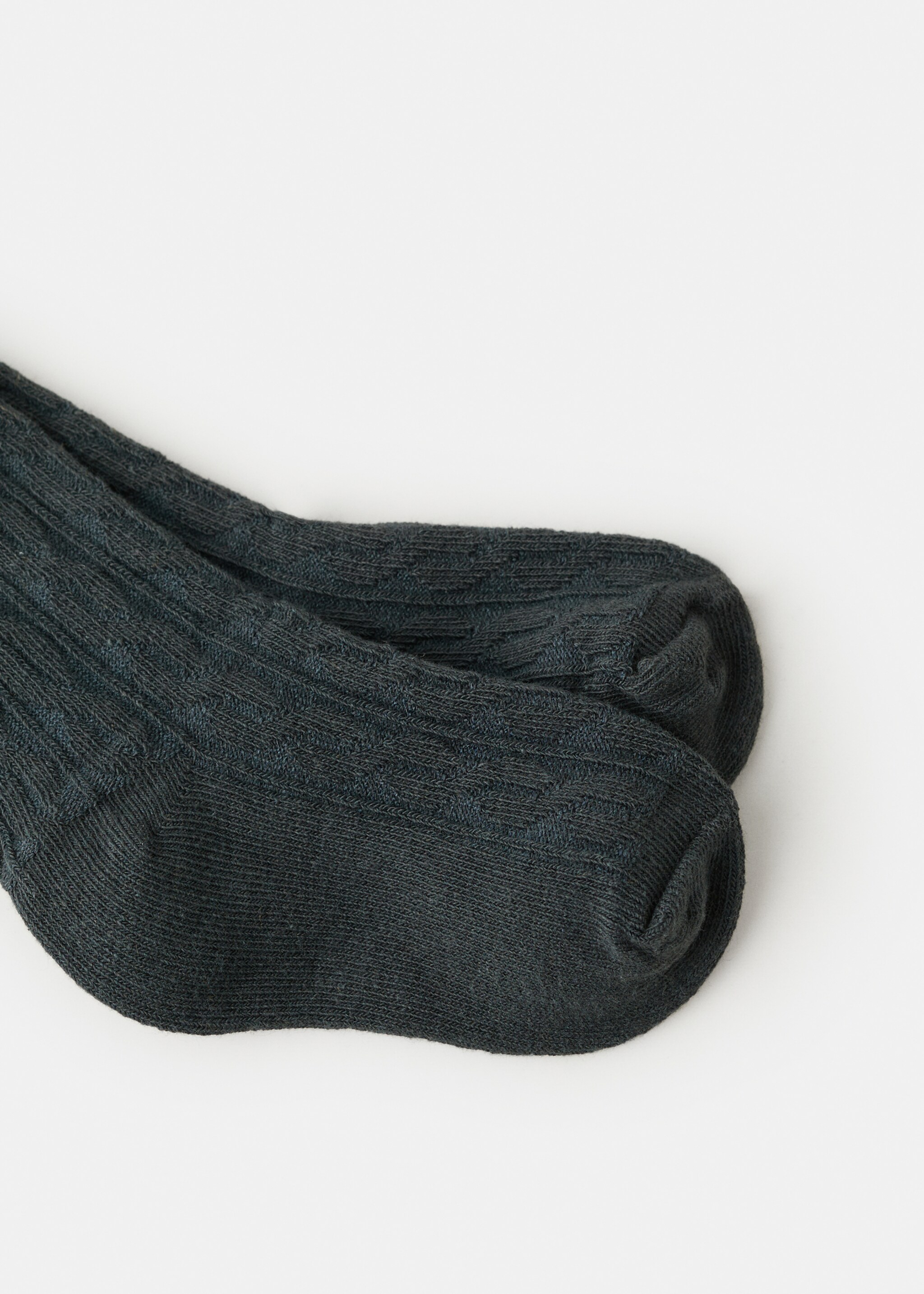 Knitted tights - Details of the article 8, Dark Green. Ref: 17058288-00.