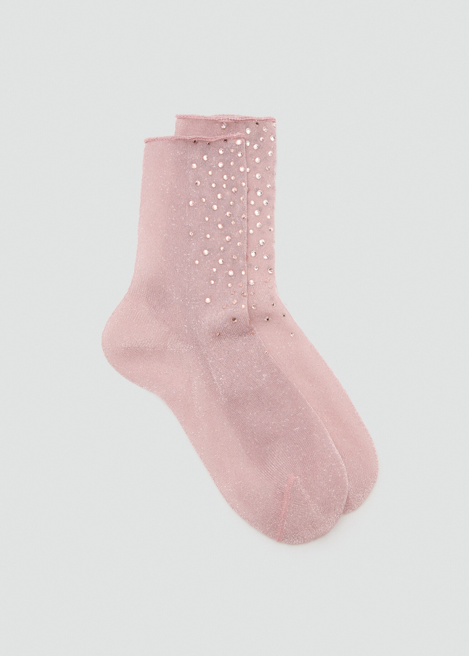 Lurex socks with rhinestones - Article without model