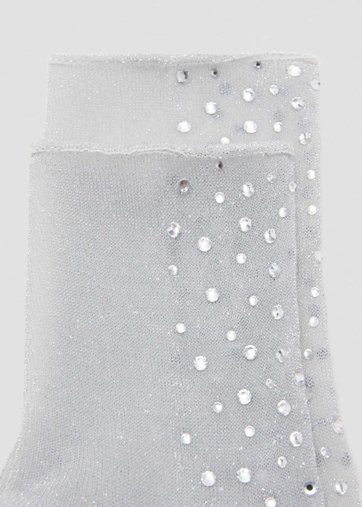 Lurex socks with rhinestones - Medium plane