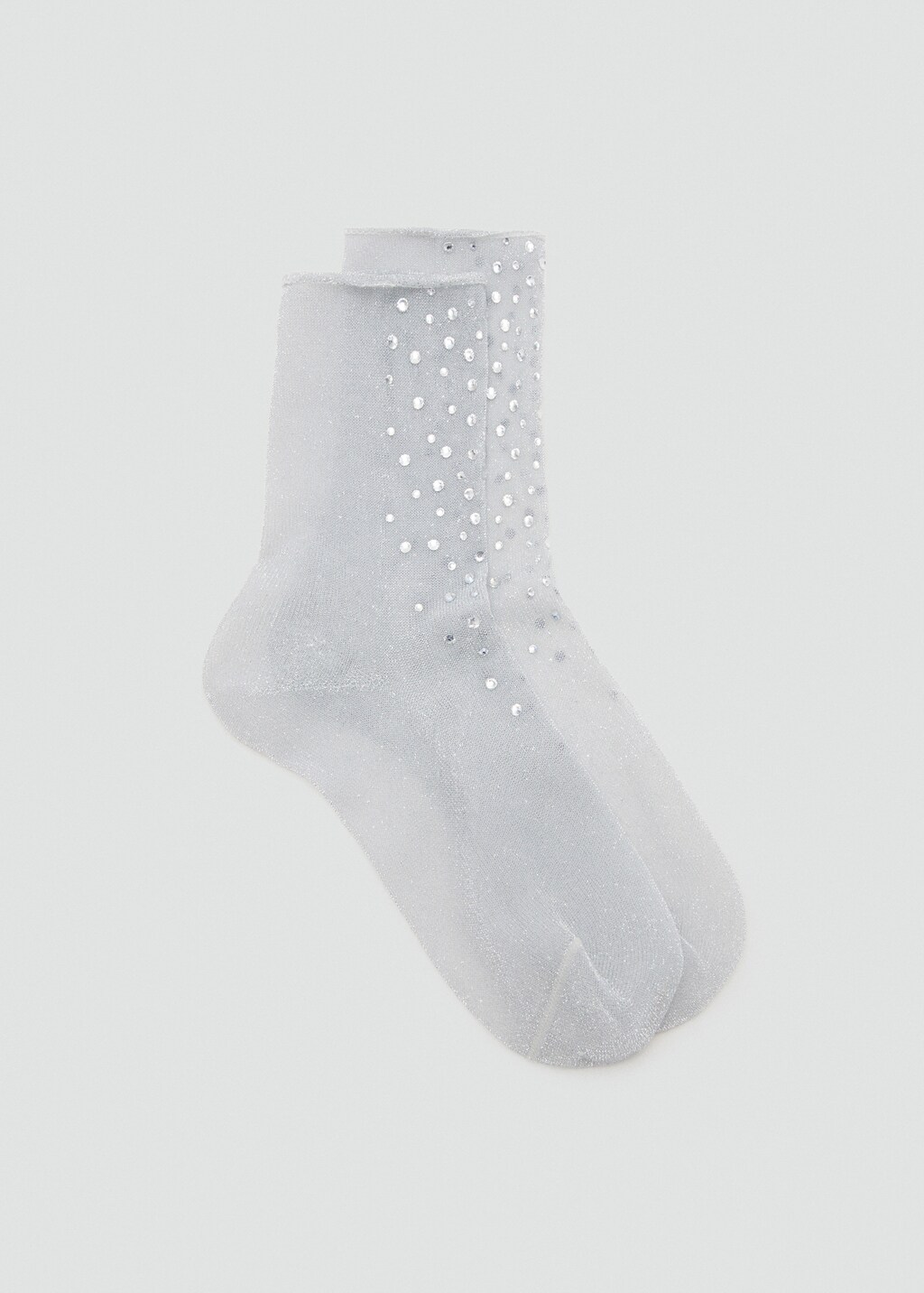 Lurex socks with rhinestones