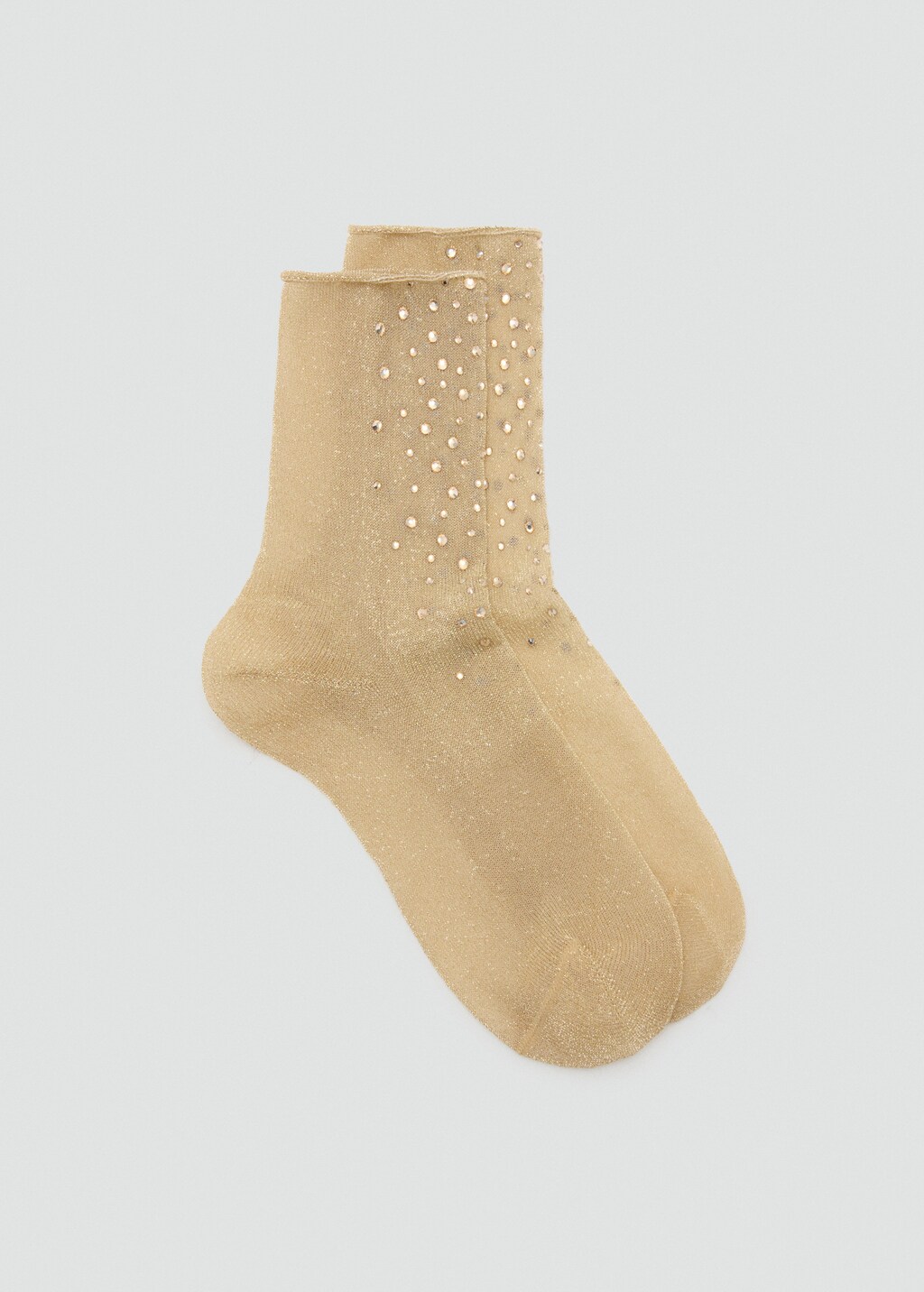 Lurex socks with rhinestones