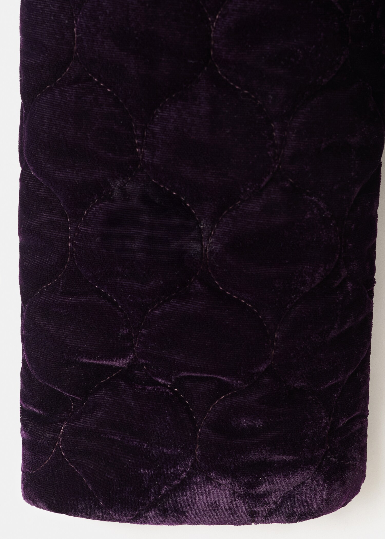 Velvet bomber jacket with stitching - Details of the article 0