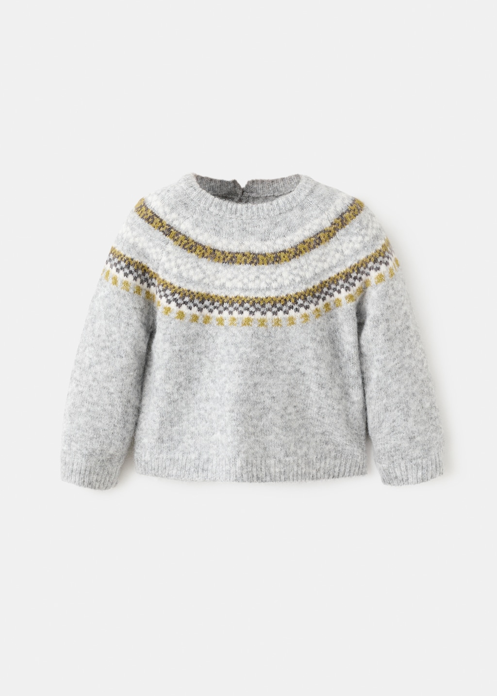 Jacquard knitted sweater