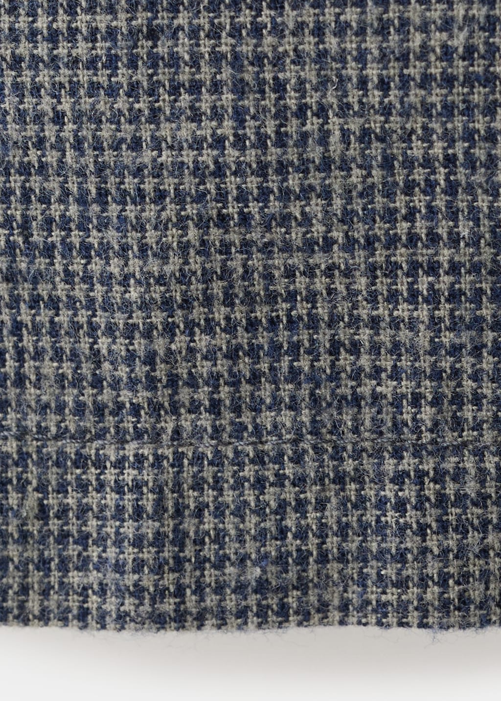 Houndstooth print straight pants