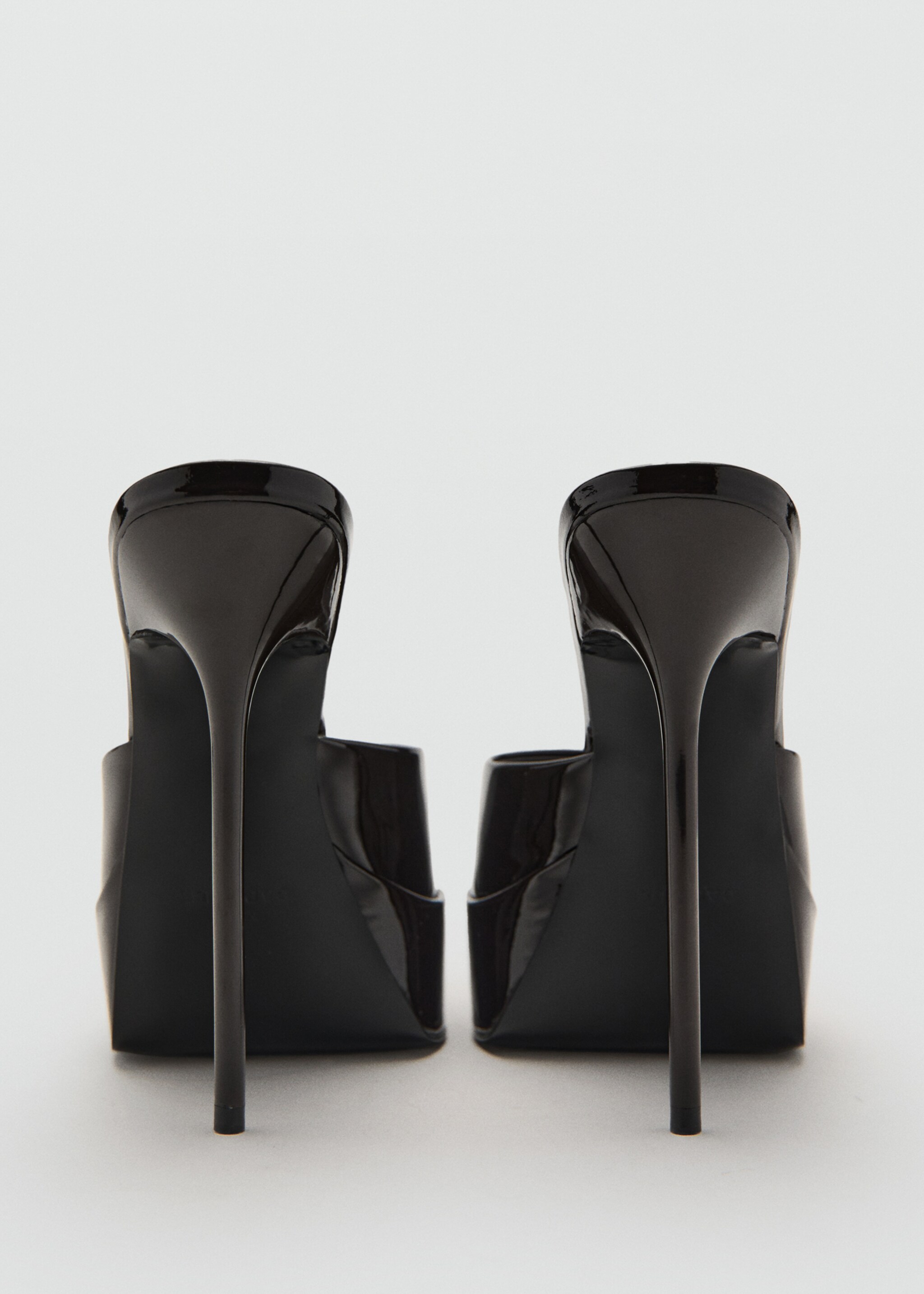 Leather platform-heeled sandals - Details of the article 1, Chocolate. Ref: 17058640-00.