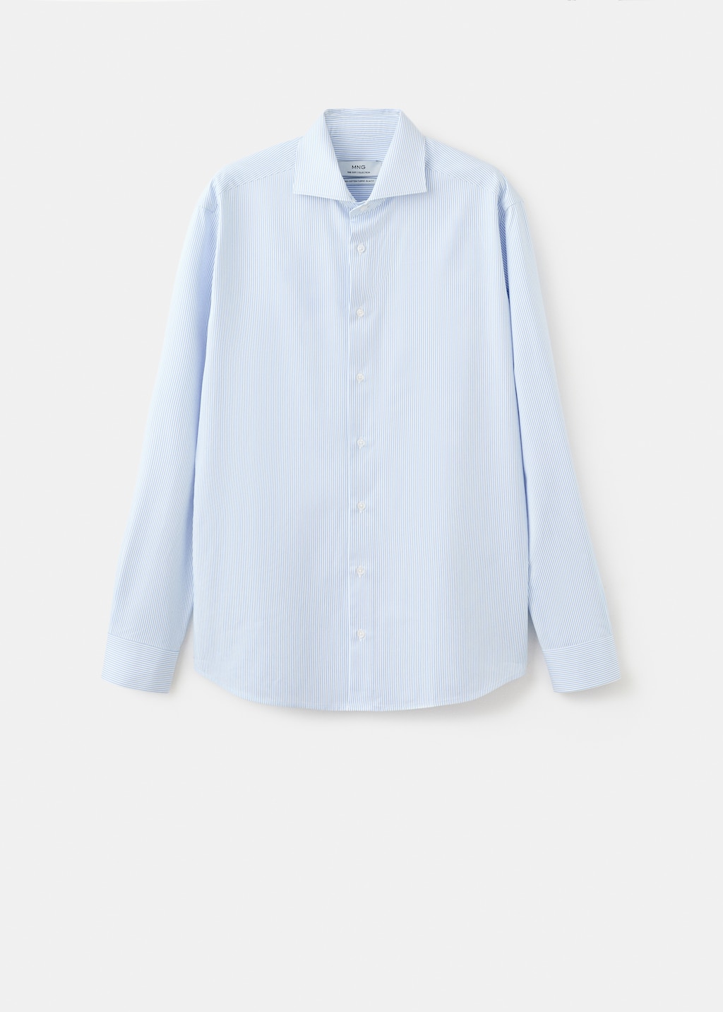 Slim fit Giza cotton striped dress shirt