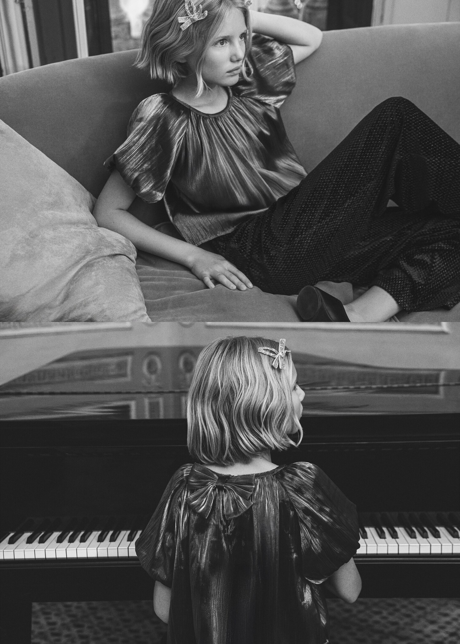 Lurex velvet pants - Details of the article 5