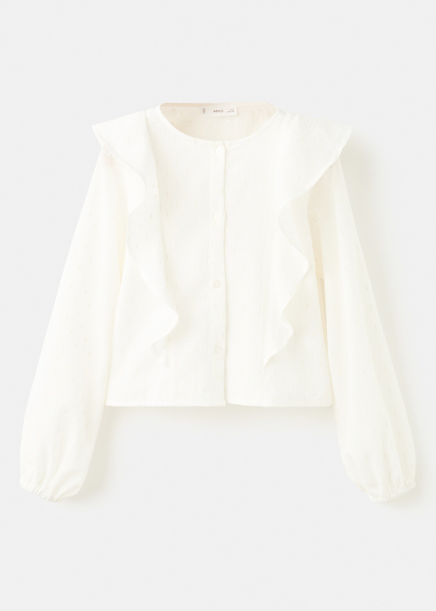 Ruffled lurex blouse - Article without model