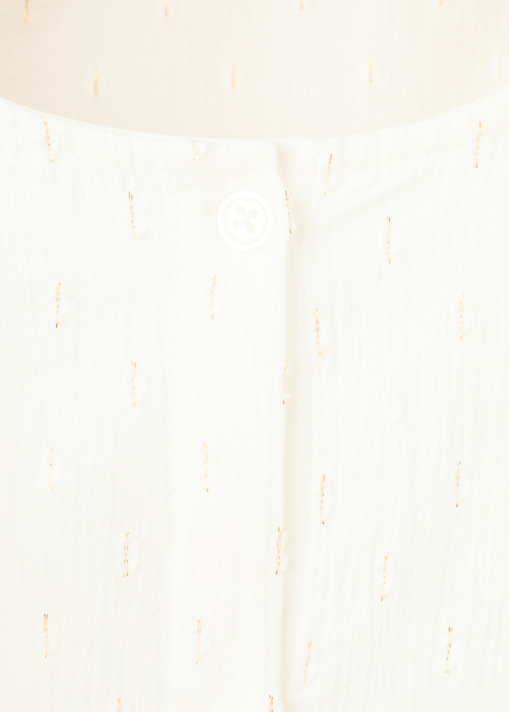 Ruffled lurex blouse