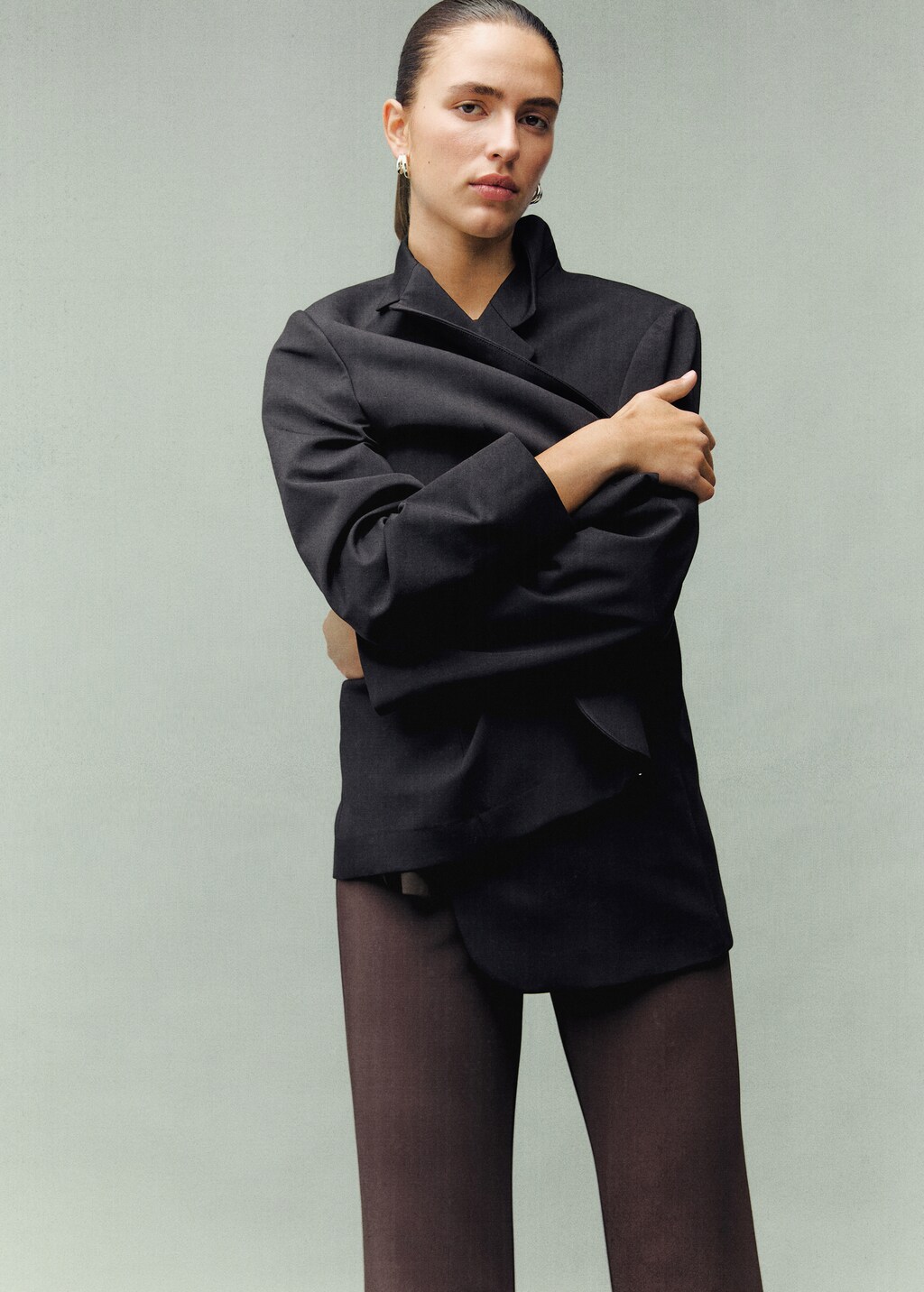 Mango Fine-knit trousers with elastic waist