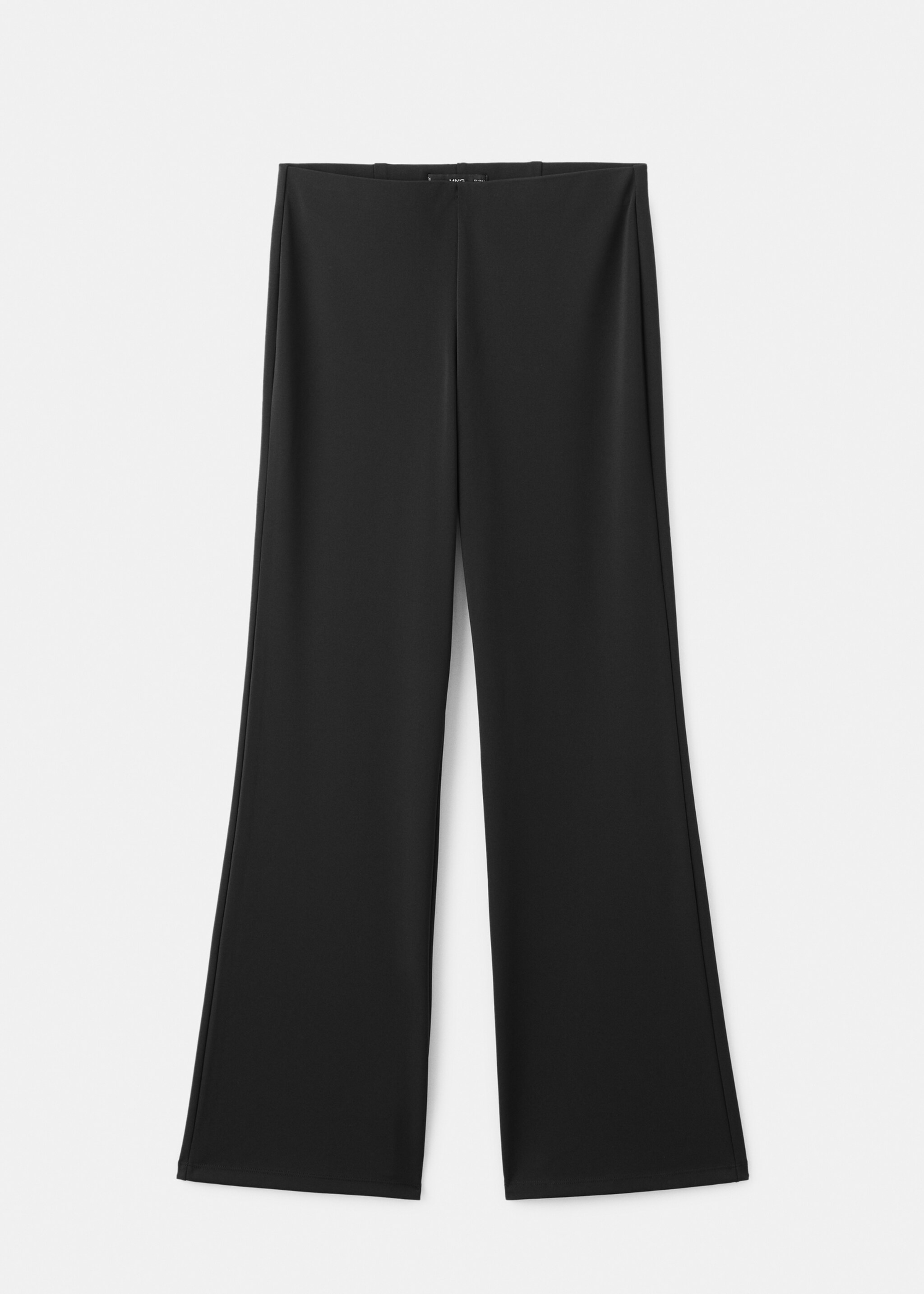 Straight-fit trousers with elastic waist - Article without model, Black. Ref: 17059109-00.