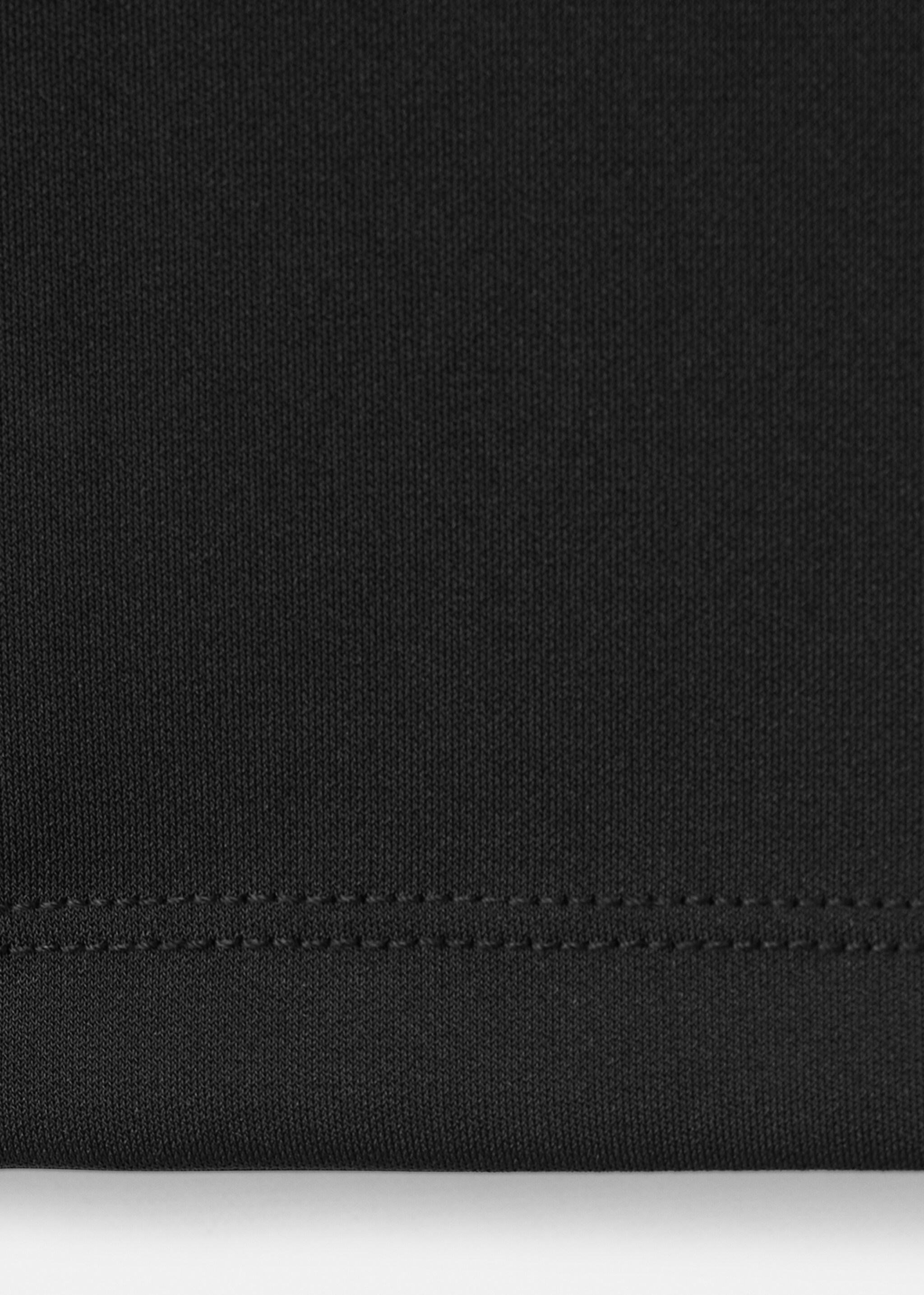 Straight-fit trousers with elastic waist - Details of the article 0, Black. Ref: 17059109-00.