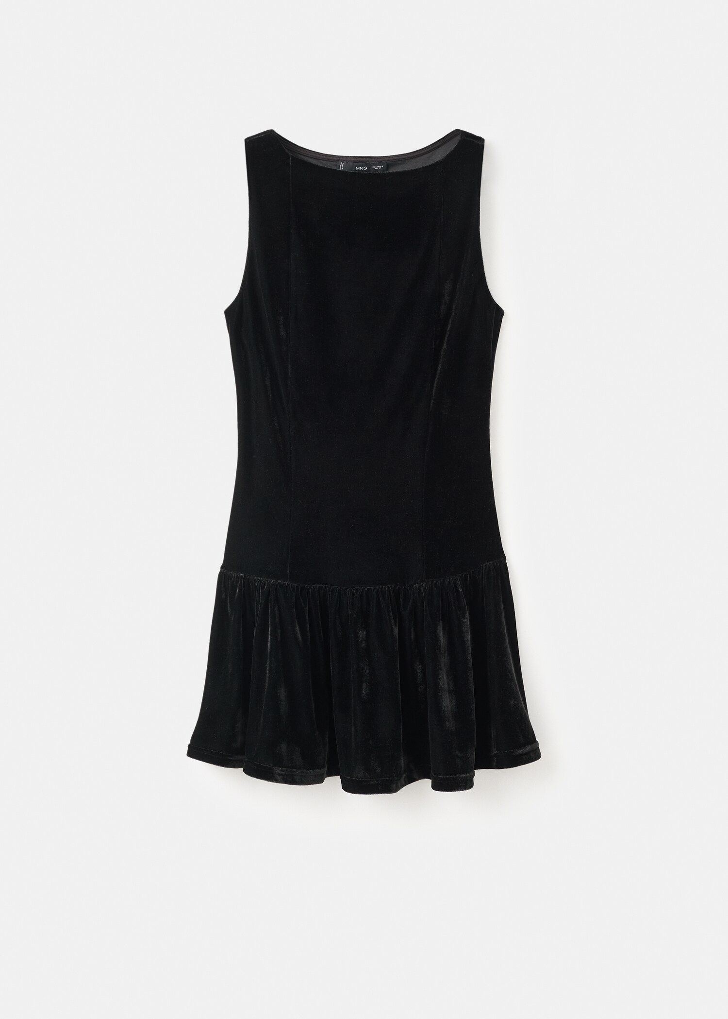 Velvet fitted dress - Article without model