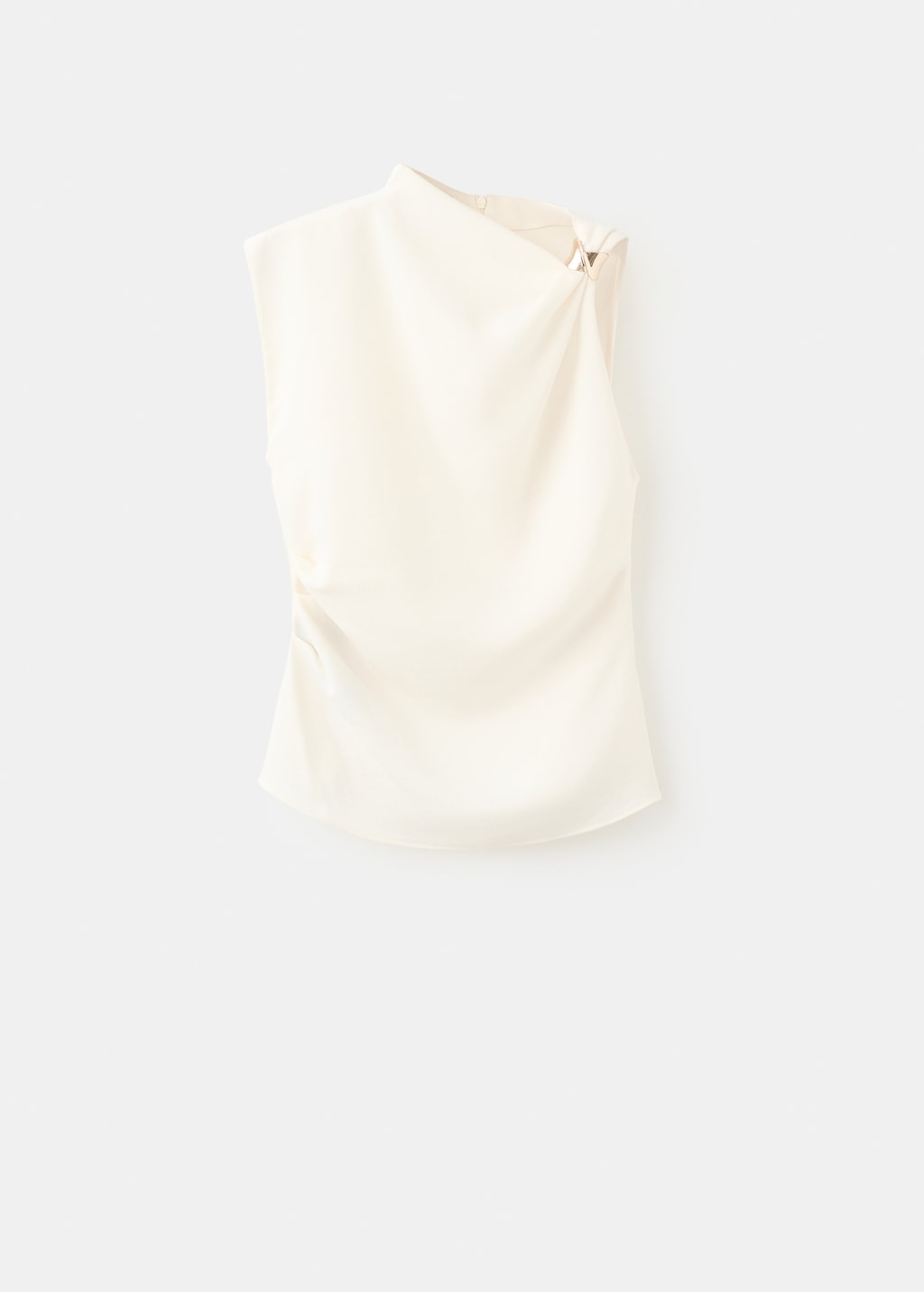 トップス acka asymmetry blouse Womens Asymmetrical Blouse Mock Neck Ethnic Shirt Button Up