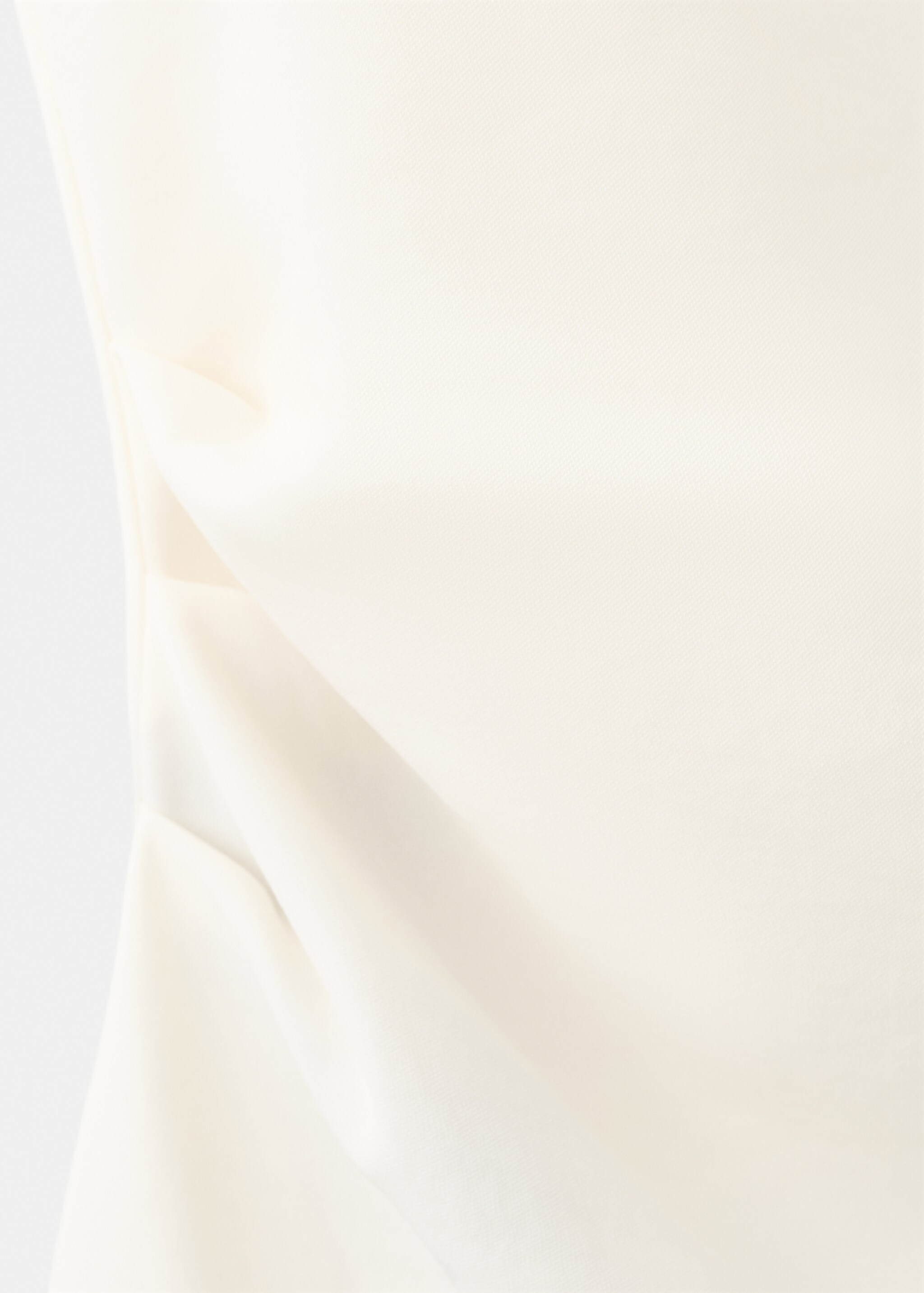 Asymmetric blouse with metallic detail - Details of the article 0, Ecru. Ref: 17059114-00.