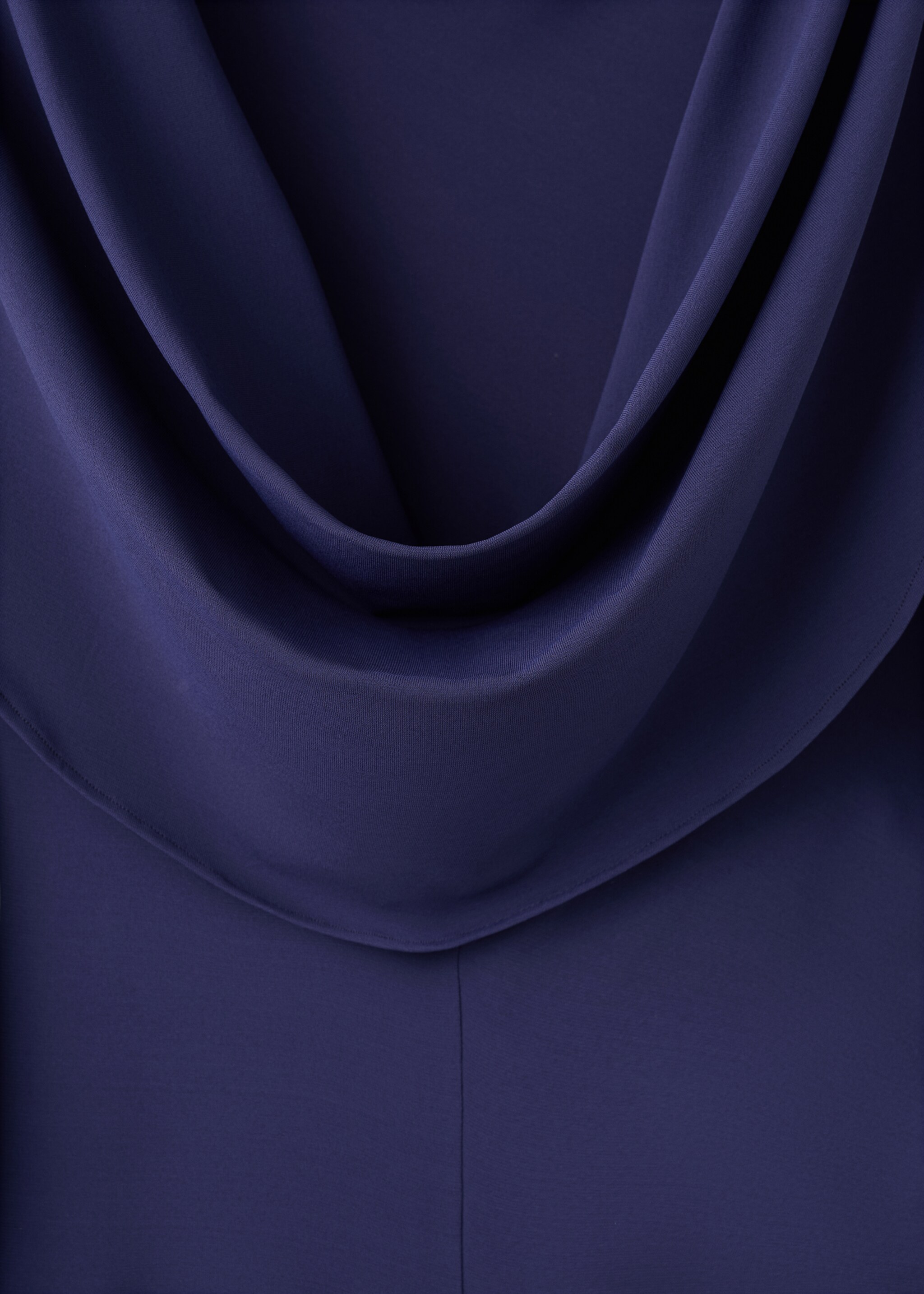 Robe drapée dos nu - Détail de l'article 8, Bleu. Ref: 17059118-00.