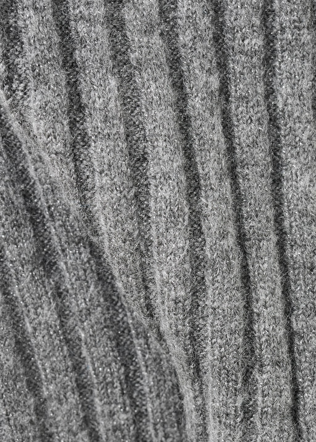 Lurex knitted strapless top