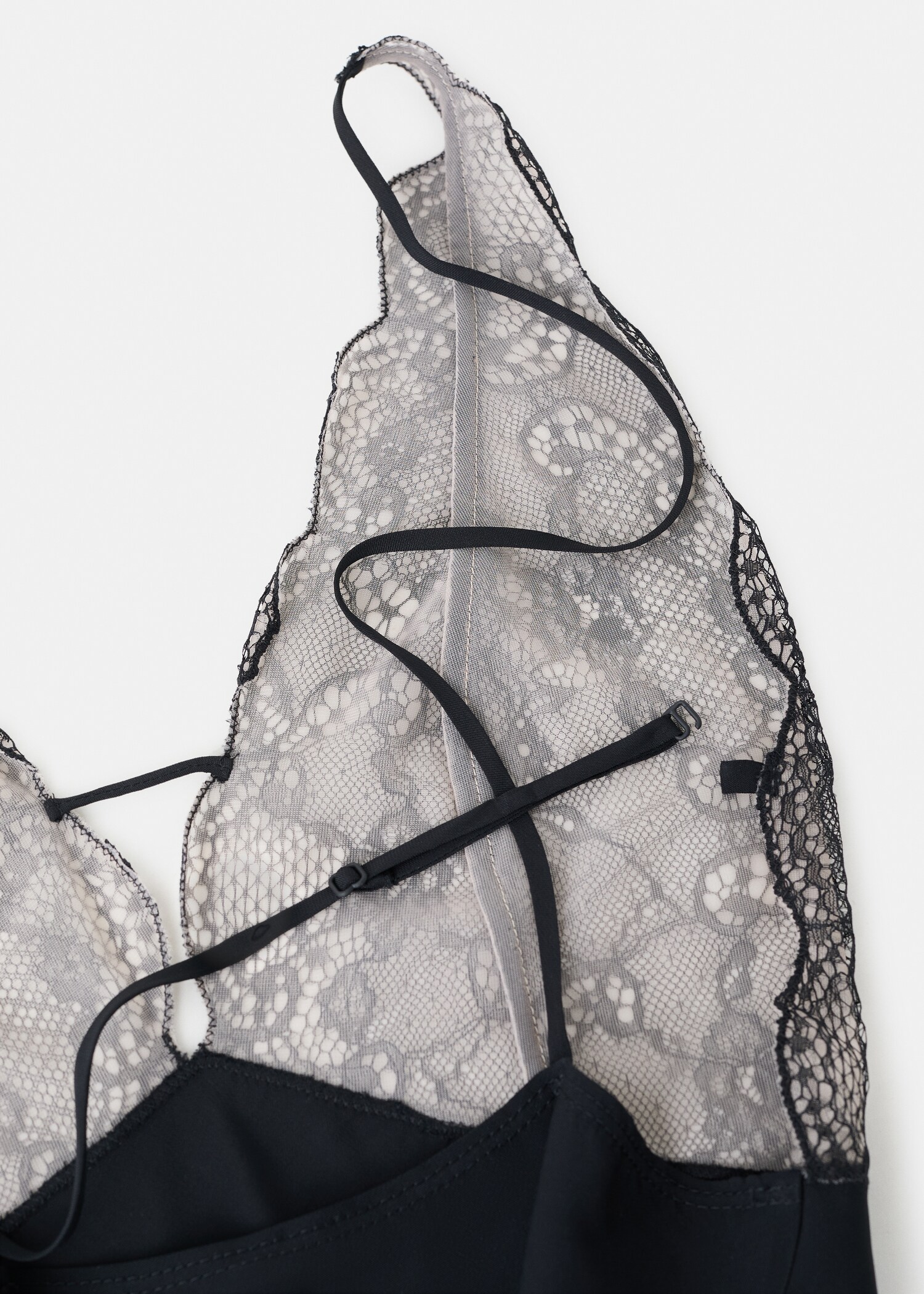 Combined lace bodysuit - Details of the article 0