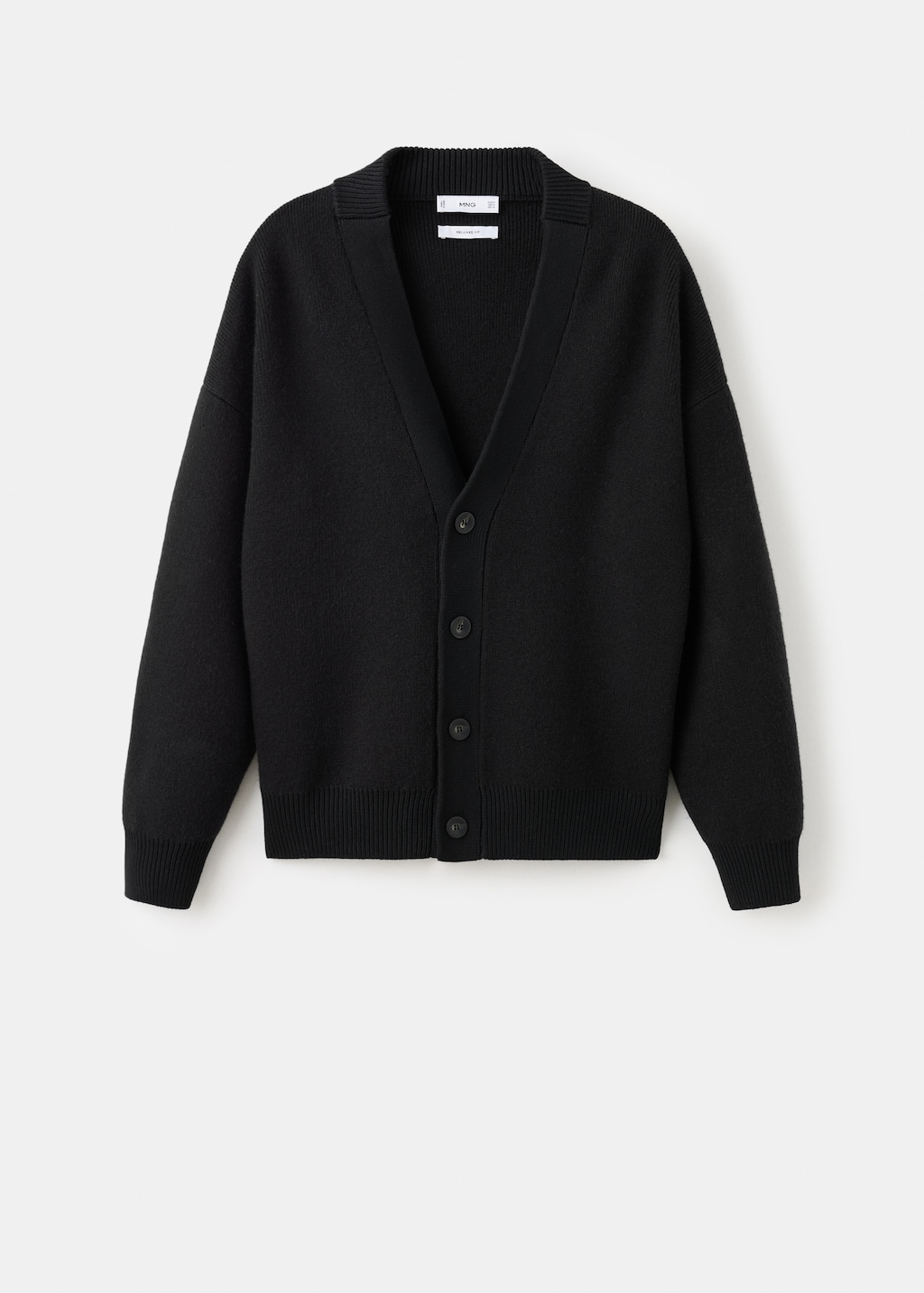 Relaxed-fit knitted cardigan