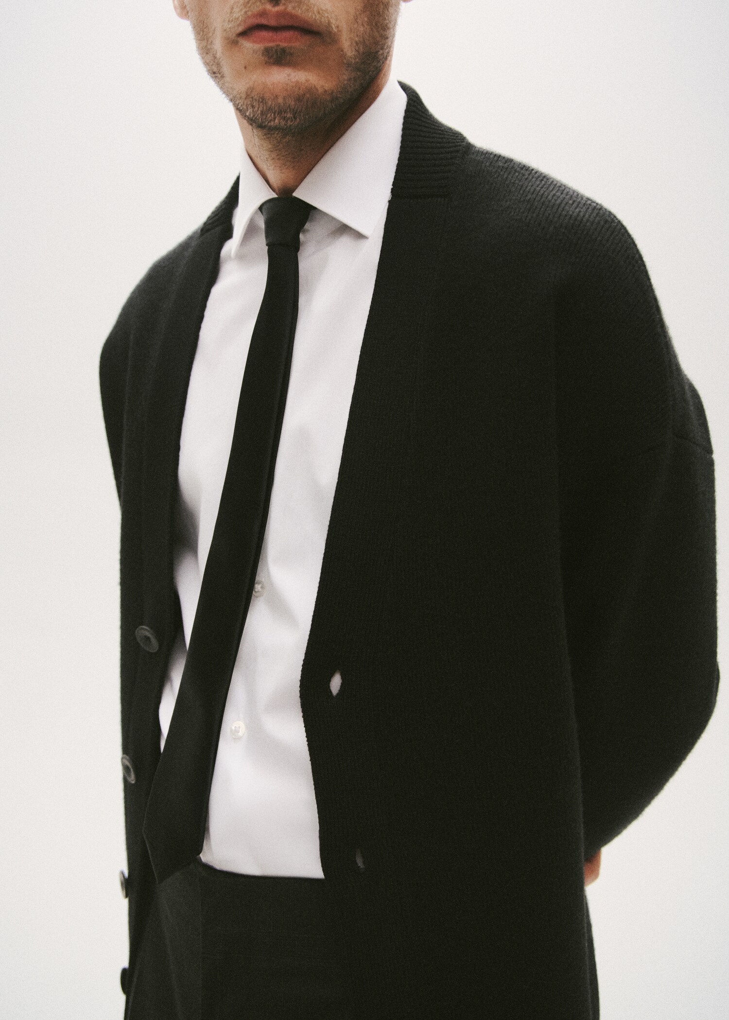 Relaxed-fit knitted cardigan - Details of the article 3