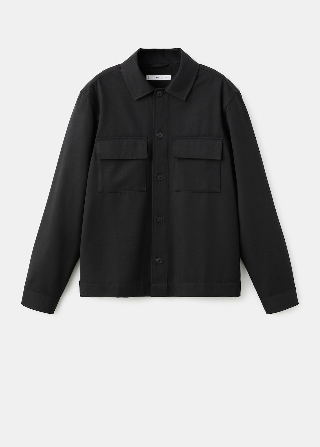 Flannel overshirt with pockets