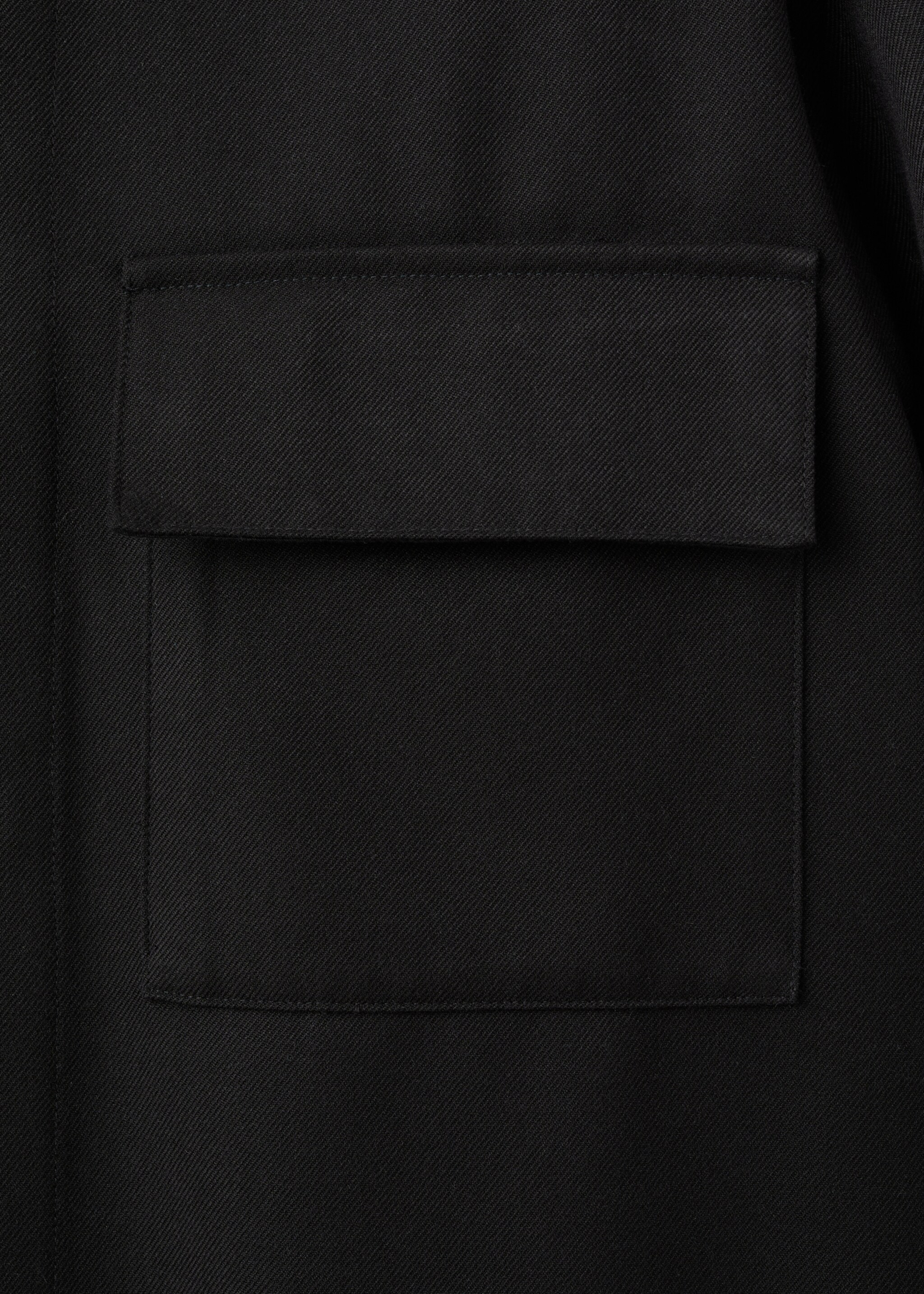 Veste en flanelle avec poches - Détail de l'article 0, Noir. Ref: 17059208-00.