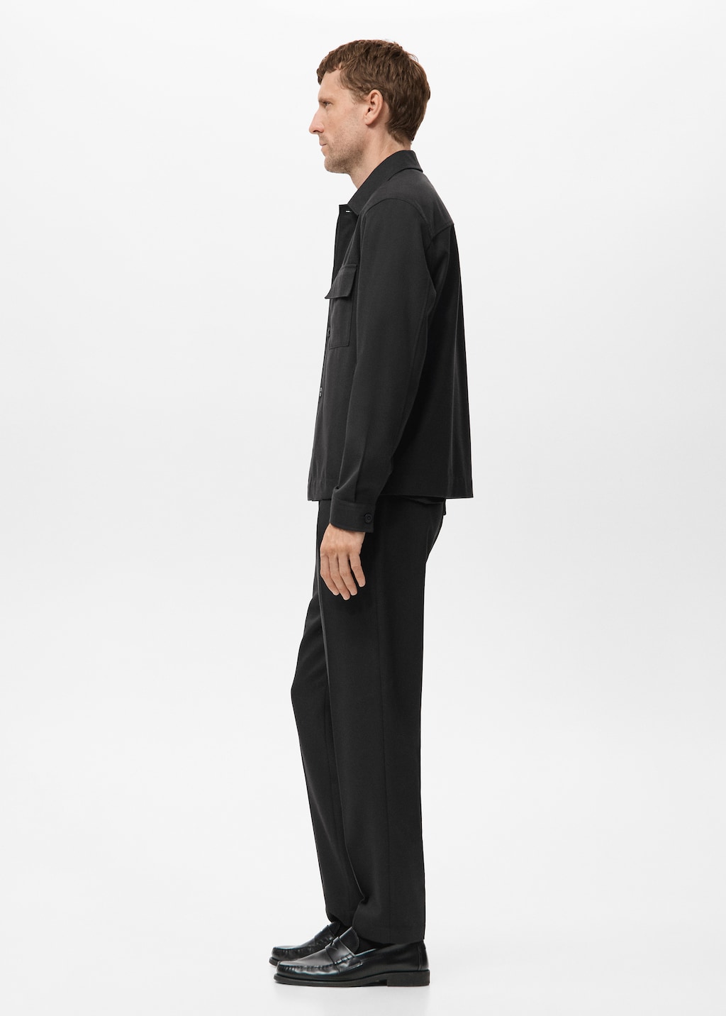 Flannel overshirt with pockets