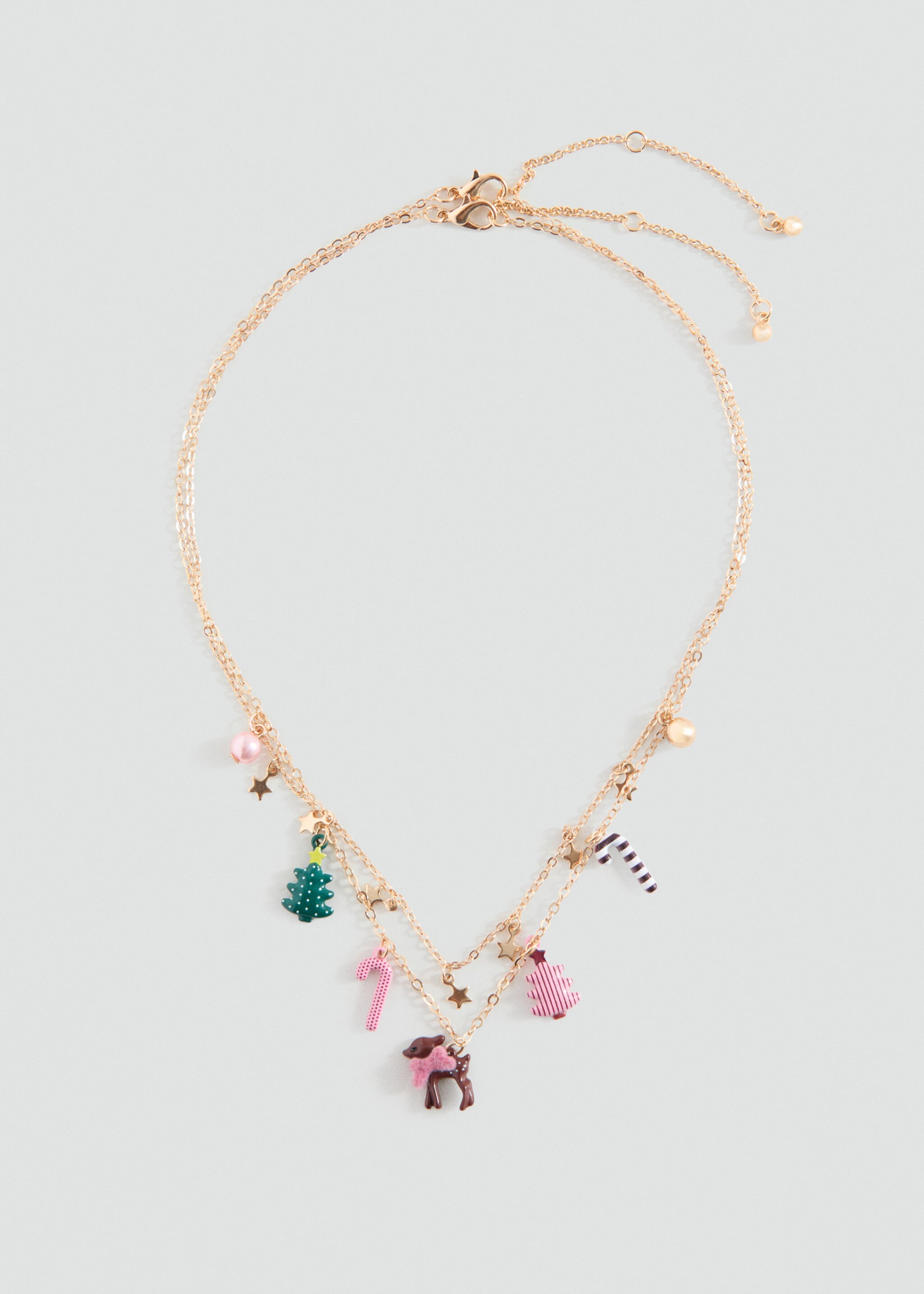 Pack of 2 Christmas necklaces - Article without model, Gold. Ref: 17059209-00.