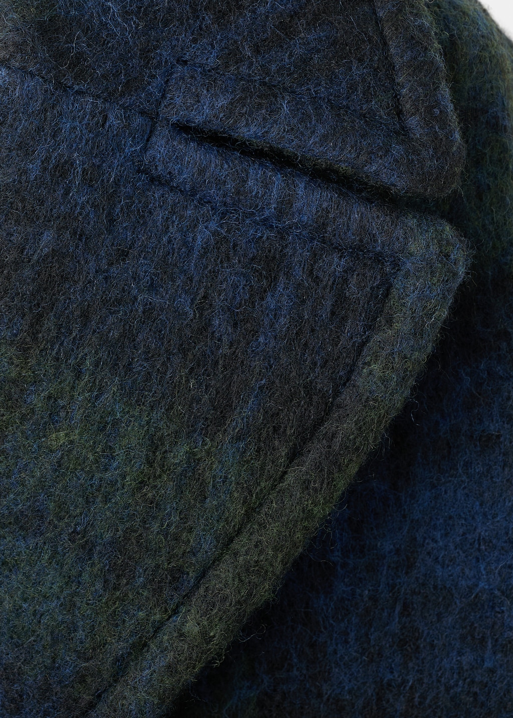 Oversized check coat