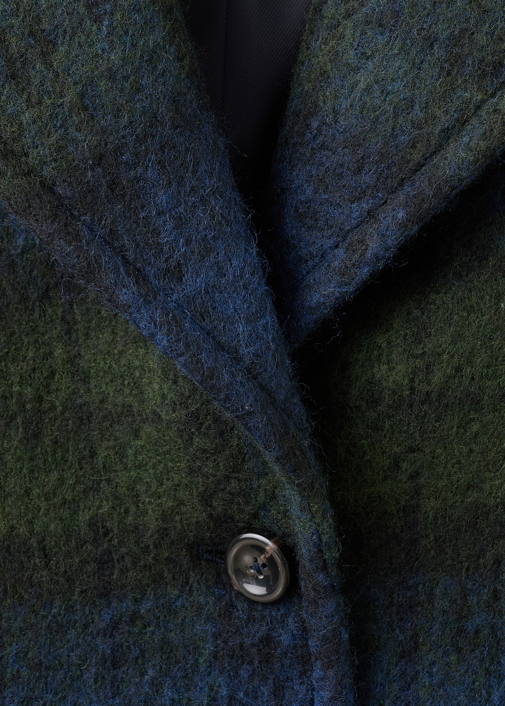 Oversized check coat